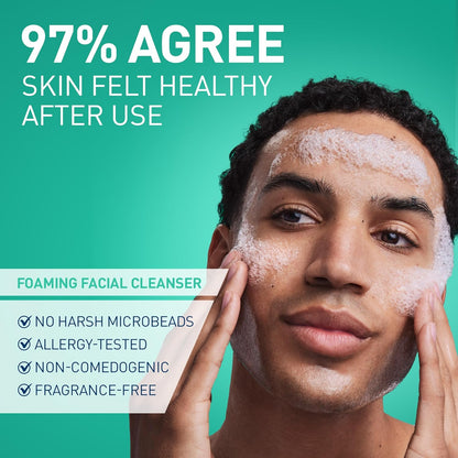 Foaming Facial Cleanser, Face Wash for Oily Skin, 16Fl Oz | Skin Care with Hyaluronic Acid & Niacinamide, Makeup Remover, Daily Face Wash for Men & Women, Fragrance Free, Oil Control