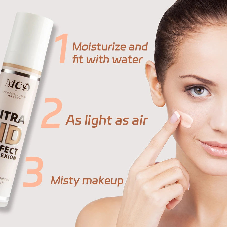 9 Shade Full Coverage Concealer Liquid Foundation Makeup High Coverage Base Makeup Cushion Foundation Cream Natural Matte