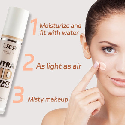 9 Shade Full Coverage Concealer Liquid Foundation Makeup High Coverage Base Makeup Cushion Foundation Cream Natural Matte