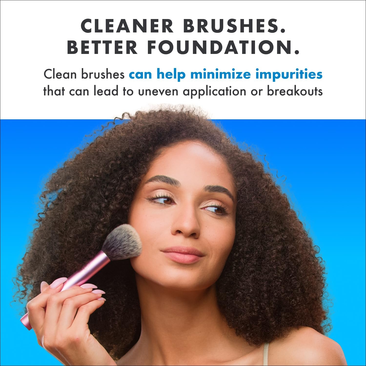 Original Blue Vanilla Makeup Brush Cleaner Solution - Professional Cleanser for Makeup Brushes - Quick-Drying, Rinse-Free Formula - Removes Stubborn Waterproof Make up (16 Fl Oz)