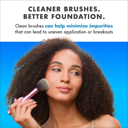 Original Blue Vanilla Makeup Brush Cleaner Solution - Professional Cleanser for Makeup Brushes - Quick-Drying, Rinse-Free Formula - Removes Stubborn Waterproof Make up (16 Fl Oz)
