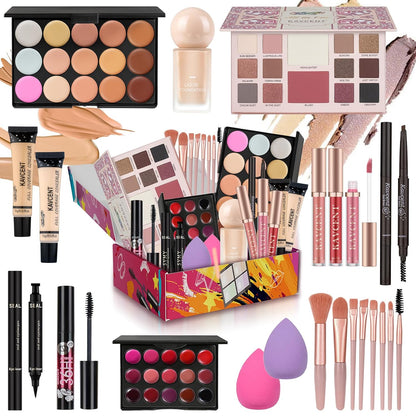 Makeup Kit for Women Teens Full Kit Makeup Set for Teens Teenagers 14-16 Eyeshadow Foundation Makeup Gift Set for Women Makeup Kit for Teen Girls