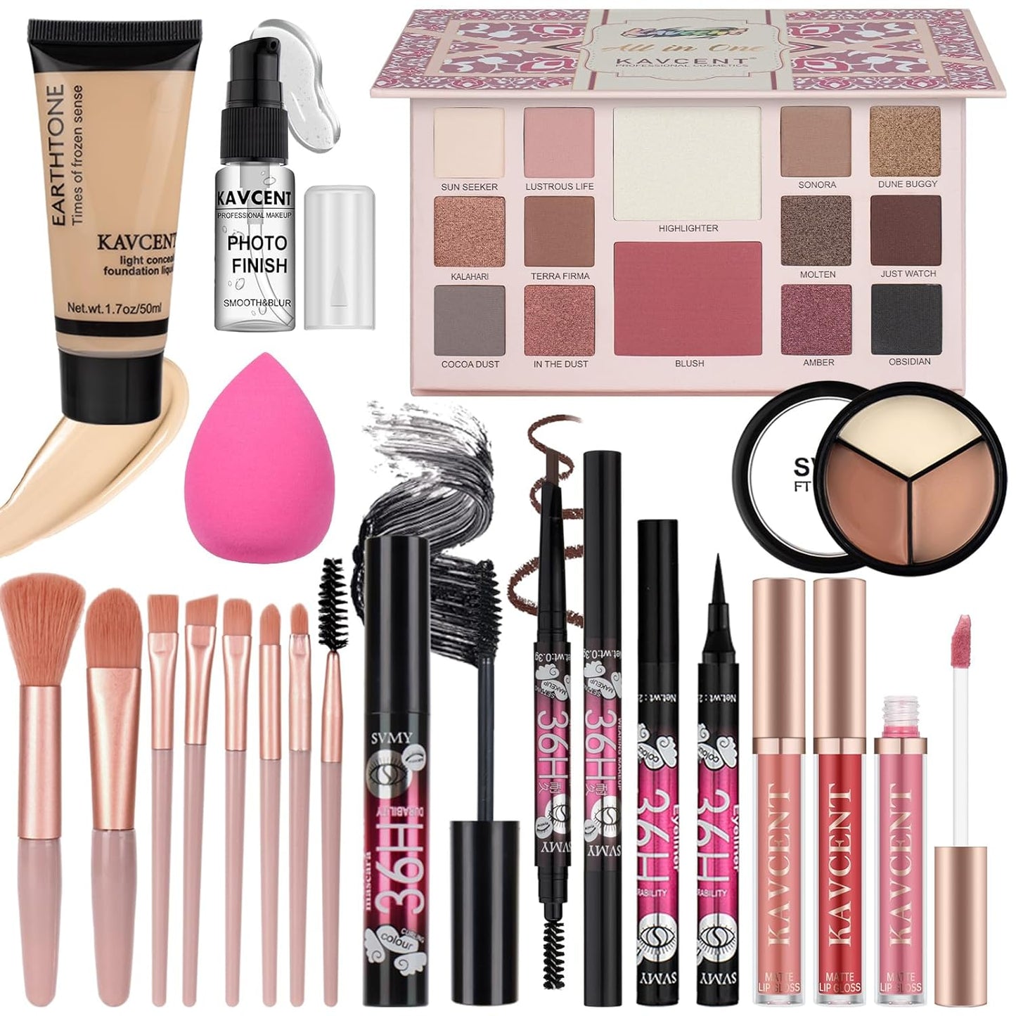 Makeup Set for Teens Makeup Kit for Women Full Kit Foundation Eyeshadow Teenagers Makeup Gift Set for Teen Girls Women Christmas Makeup Kits for Teen 14-16